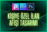  ⭐Kişiye Özel İlan Afişi Tasarımı⭐