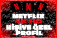KİŞİYE ÖZEL NETFLİX 4k HD PROFİL 1 AYLIK