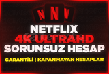 ✅KİŞİYE ÖZEL NETFLİX 4K UHD 1 AYLIK PROFİL