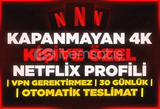 KİŞİYE ÖZEL | Netflix 4K Ultra HD + Garanti