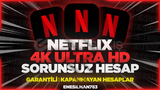 ★GLOBAL KİŞİYE ÖZEL NETFLİX 4K UHD 1AYLIK HESAP