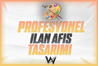 KİŞİYE ÖZEL PROFESYONEL İLAN AFİŞ TASARIMI