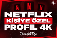 Kişiye Özel Profil 1 Ay Garantili Netflix 4K ⭐