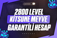 Kitsune Meyve + GODHUMAN + 2800 Level