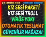 ⭐️Kız Ses Paketi❤️Otomatik Teslimat❤️