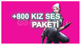 KIZ SESİ TROL PAKET!! +800 KIZ SESİ 