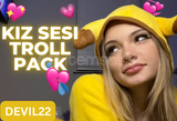 ⭐ KIZ SESİ TROLL PAKETİ [+300 KIZ SESİ] ⭐