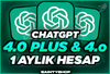 ⭐KOD SİSTEMİ⭐1 Aylık ChatGPT 4.0 Plus + GPT-4o✅