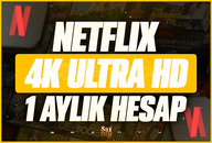 ✅[KOD SİSTEMİ]✅4K ULTRA HD Netflix 1 Aylık⭐