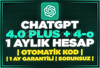 ⭐️[KOD SİSTEMİ] CHATGPT PLUS 4.0 & 4-o