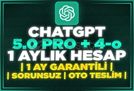 ⭐️[KOD SİSTEMİ] CHATGPT+ PLUS 5.0 Pro & 4-o⭐️