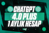 ⭐️[KOD SİSTEMLİ] ChatGPT 1 Aylık Plus 4.0 & 4-o