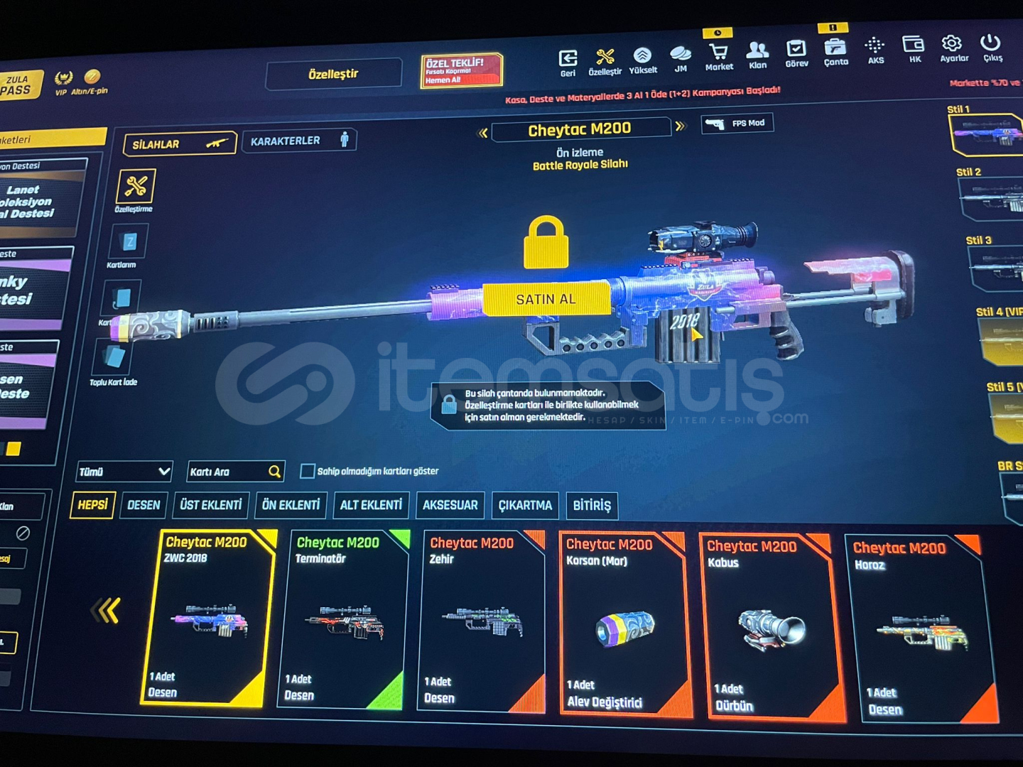 Koleksiyonluk Desen Cheytac M200 ZWC 2018 Koleksiyonluk Desen Cheytac M200 ZWC 2018
