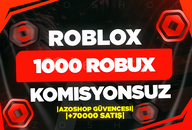 ⭐[KOMİSYONSUZ] ROBLOX 1000 ROBUX ⭐