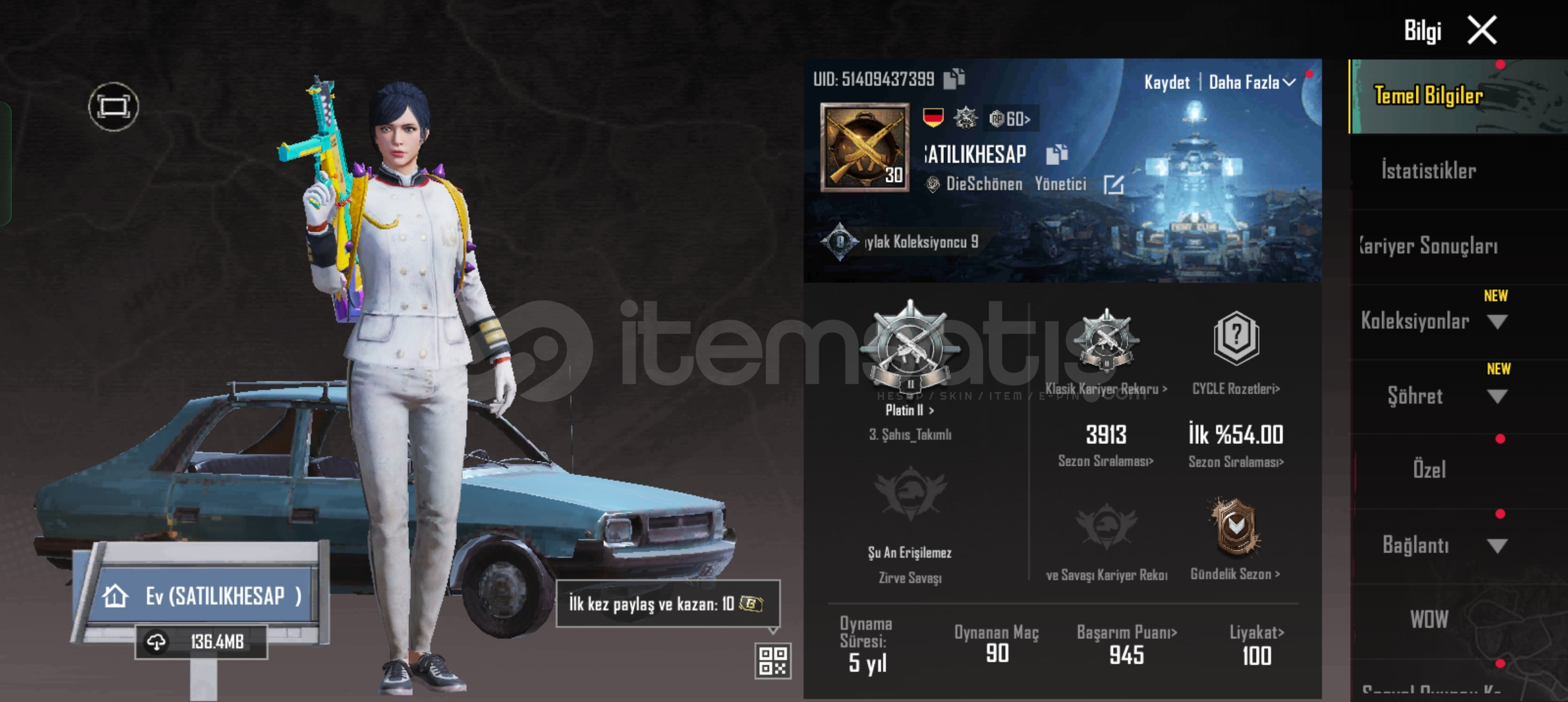 ⭐KOMUTAN ALT ÜST MÜKEMMEL BAŞLANGIÇ HESAPI⭐ ⭐KOMUTAN ALT ÜST MÜKEMMEL BAŞLANGIÇ HESAPI⭐