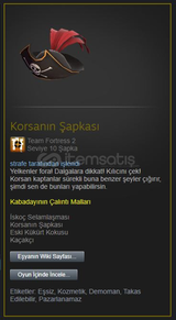 Korsanın Şapkası