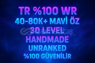 ⭐KOSTÜM SEÇİLEBİLİR⭐TR 30LEVEL 40-80K+ MAVİ ÖZ 