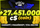 ⭐[KRAKEN]⭐ FİSCH +25M/27.451.000 C$✅HIZLI