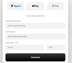 Kredi Kartı Doldurma HTML CSS Uİ