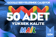 50 ADET MAİL — GOOGLE ONAYLI — WORKSPACE / ÖMÜR 2 GÜN