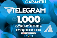 TELEGRAM 1.000 KİŞİ GÖNDERİ GÖRÜNTÜLEME + GÖNDERİ TEPKİLERİ