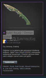 Kukri Bıçağı | Orman DDPAT Eskimiş