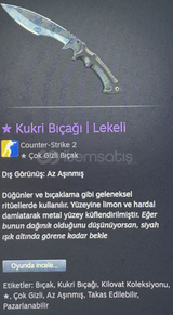 Kukri bıçağı|lekeli 