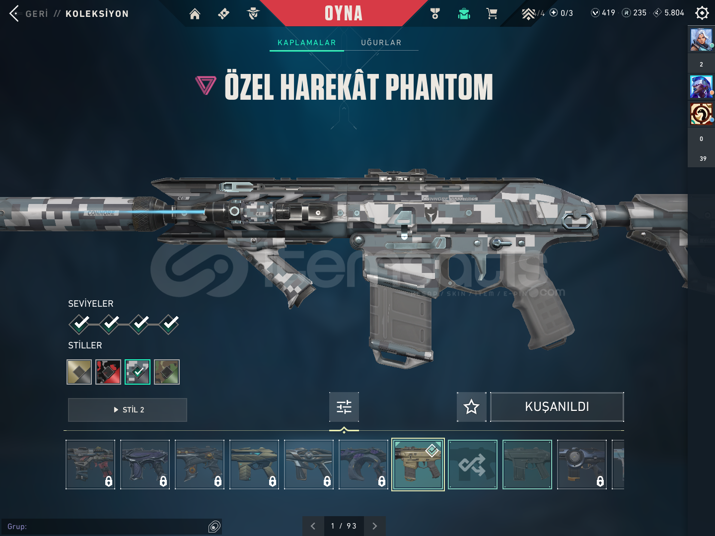 KURONAMİ VANDAL + ÖH PHANTOM + İYON SHERİFF  KURONAMİ VANDAL + ÖH PHANTOM + İYON SHERİFF