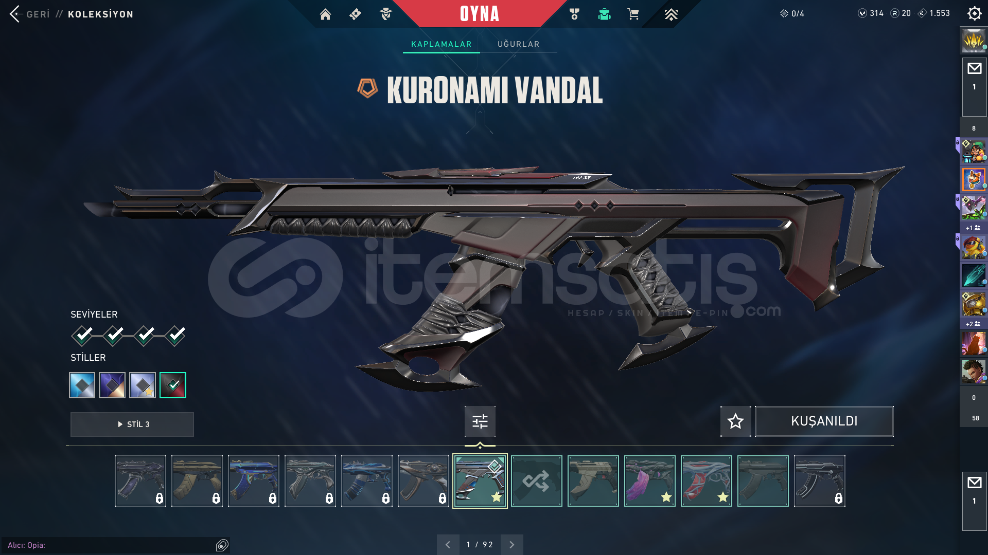 KURONOMİ-DOLMİR-GAİA VANDALLI DOLU MÜKEMMEL ÇAR KURONOMİ-DOLMİR-GAİA VANDALLI DOLU MÜKEMMEL ÇAR