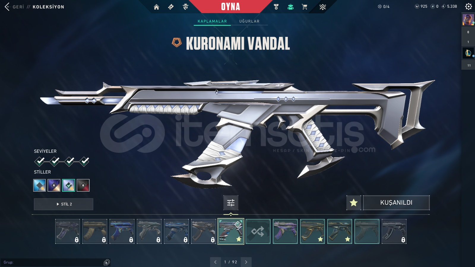 ⭐️KURONOMİ VANDAL UZAYLI AVCISI BICAKlı HESAP⭐️ ⭐️KURONOMİ VANDAL UZAYLI AVCISI BICAKlı HESAP⭐️