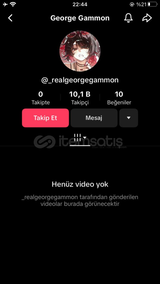 ⭐+16K Takipçili TikTok Hesabı