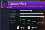 Lancaster Pistol serial 30218