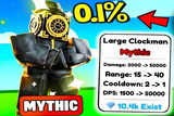 LARGE CLOCKMAN | TOILET TOWER DEFENSE (TTD)