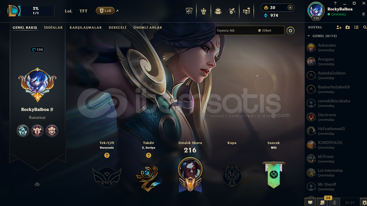 League Of Legends Hesabı League Of Legends Hesabı
