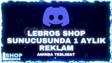 ⭐ Lebros Shop Sunucusunda 1 Aylık Reklam