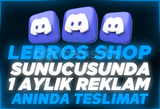 ⭐ Lebros Shop Sunucusunda 1 Aylık Reklam