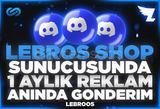 ⭐ Lebros Shop Sunucusunda 1 Aylık Reklam