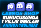 ⭐ Lebros Shop Sunucusunda 1 Yıllık Reklam