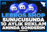 ⭐ Lebros Shop Sunucusunda 10 Aylık Reklam