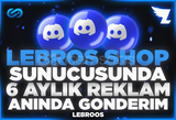 ⭐ Lebros Shop Sunucusunda 6 Aylık Reklam