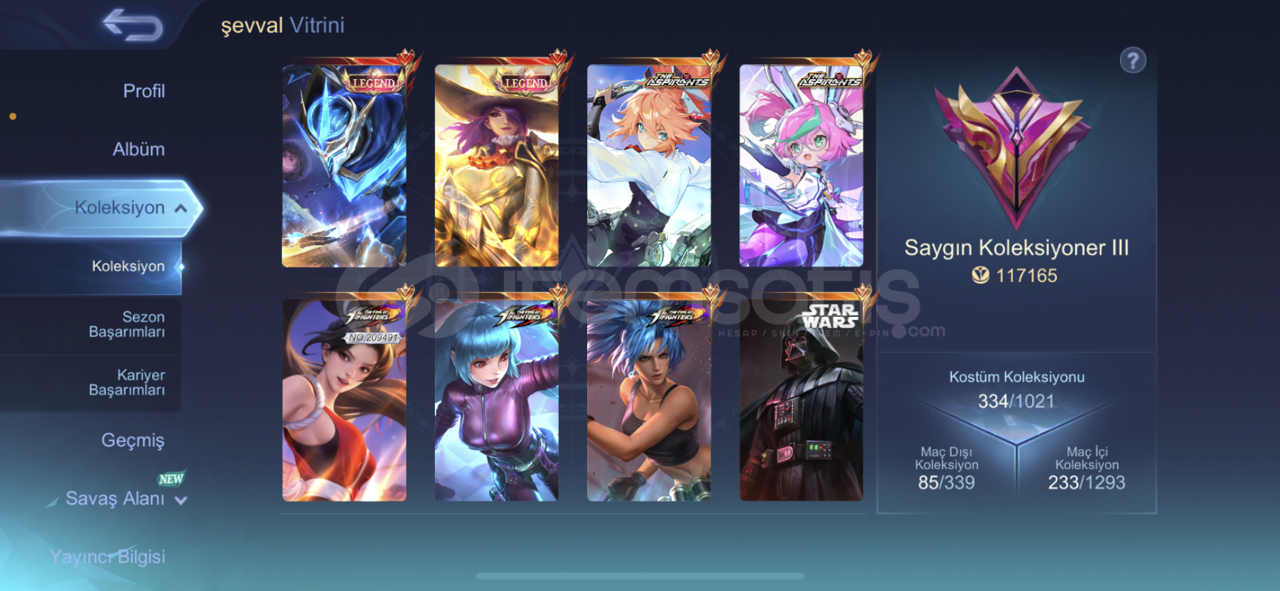 Tr Saygin3 Legend gus lesley 3 Kof mainlik hesap Tr Saygin3 Legend gus lesley 3 Kof mainlik hesap