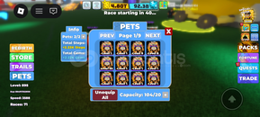 Legends of speed oyunun en iyi peti 100x evolve