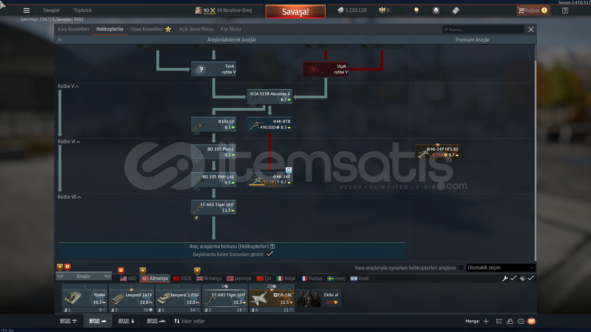 LEOPARD 2A7V EC-665 TİGER UHT STRV 122B F-15E LEOPARD 2A7V EC-665 TİGER UHT STRV 122B F-15E