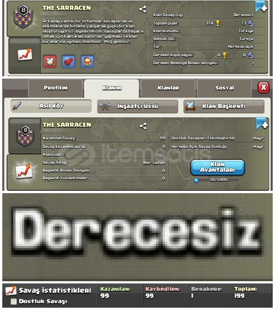 LİG KLANI⚡DERECESİZ LİG AVANTAJLI KLAN⚡ LİG KLANI⚡DERECESİZ LİG AVANTAJLI KLAN⚡