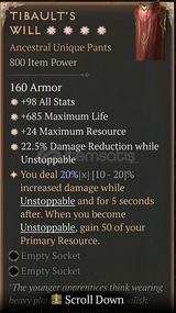 Lightning Spear Unique Pantolon 4 GA FULL PASİF