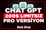 Limit Yok | ChatGPT Pro 200$ ÜYELİK ✨