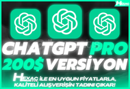 ⭐️Limit Yok!✅ChatGPT Pro 4.0 + GPT-4o + Sora