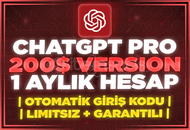 ⭐️[LİMİT YOK] CHATGPT PRO 4.0 + GPT-4o + SORA