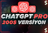 Limit Yok | ChatGPT Pro 4.0 + o1 Pro + Dall-E