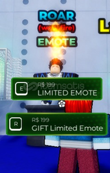 LIMITED EMOTE| Gift | Blue Lock Rivals